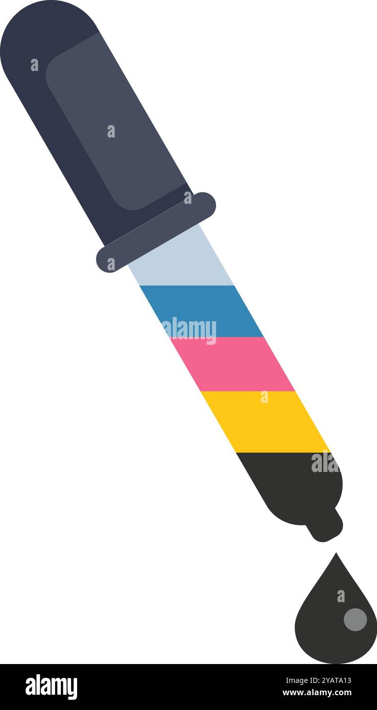 Dropping Ink Black and white inks Stock Vector Images - Alamy