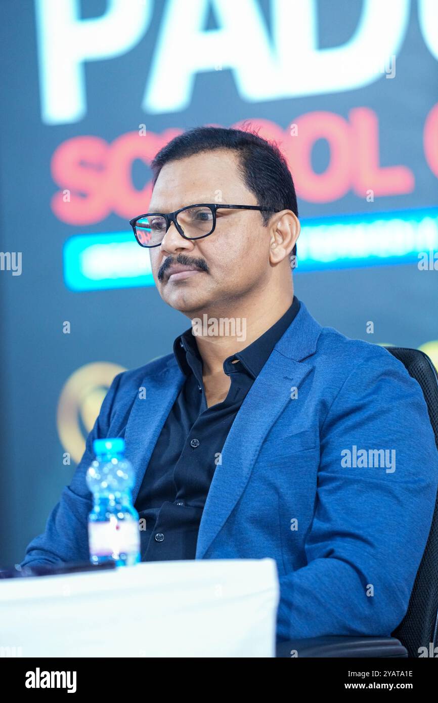 Indian Sports Centre (ISC) President Abdurrahman EP during the Prakash Padukone Badminton Academy India tie up with Athlen Sports Qatar. Stock Photo