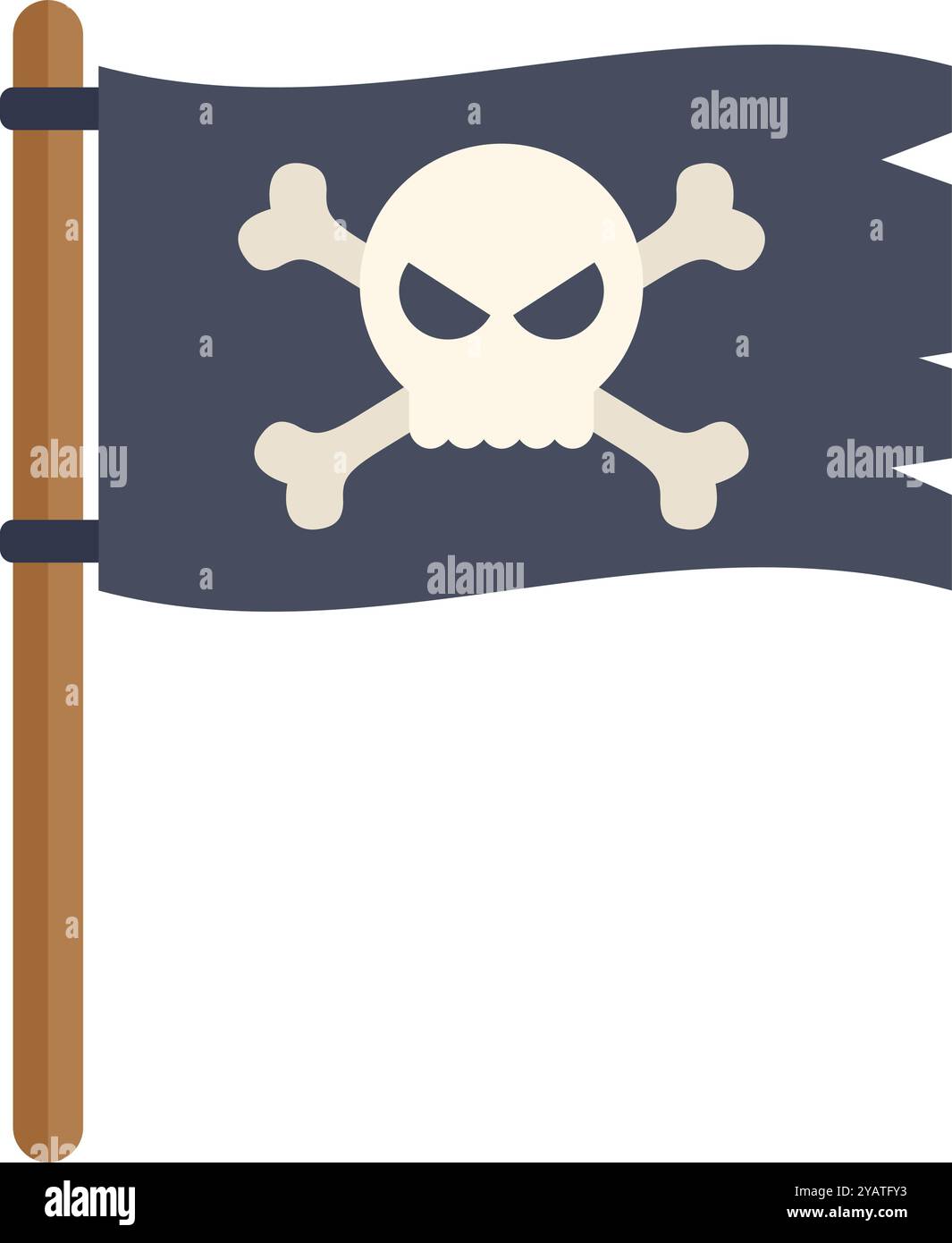 Jolly roger pirate flag waving Stock Vector Images - Alamy
