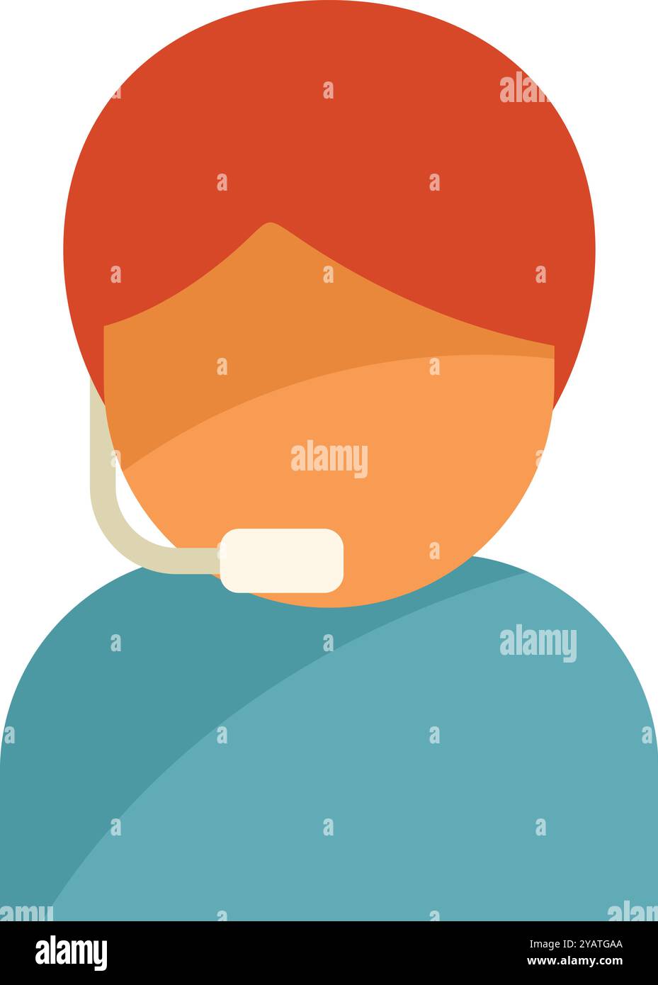 Helpline support agent wearing Stock Vector Images - Alamy