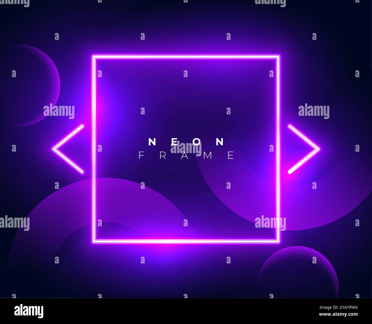 Purple glowing laser frame border hi-res stock photography and images ...