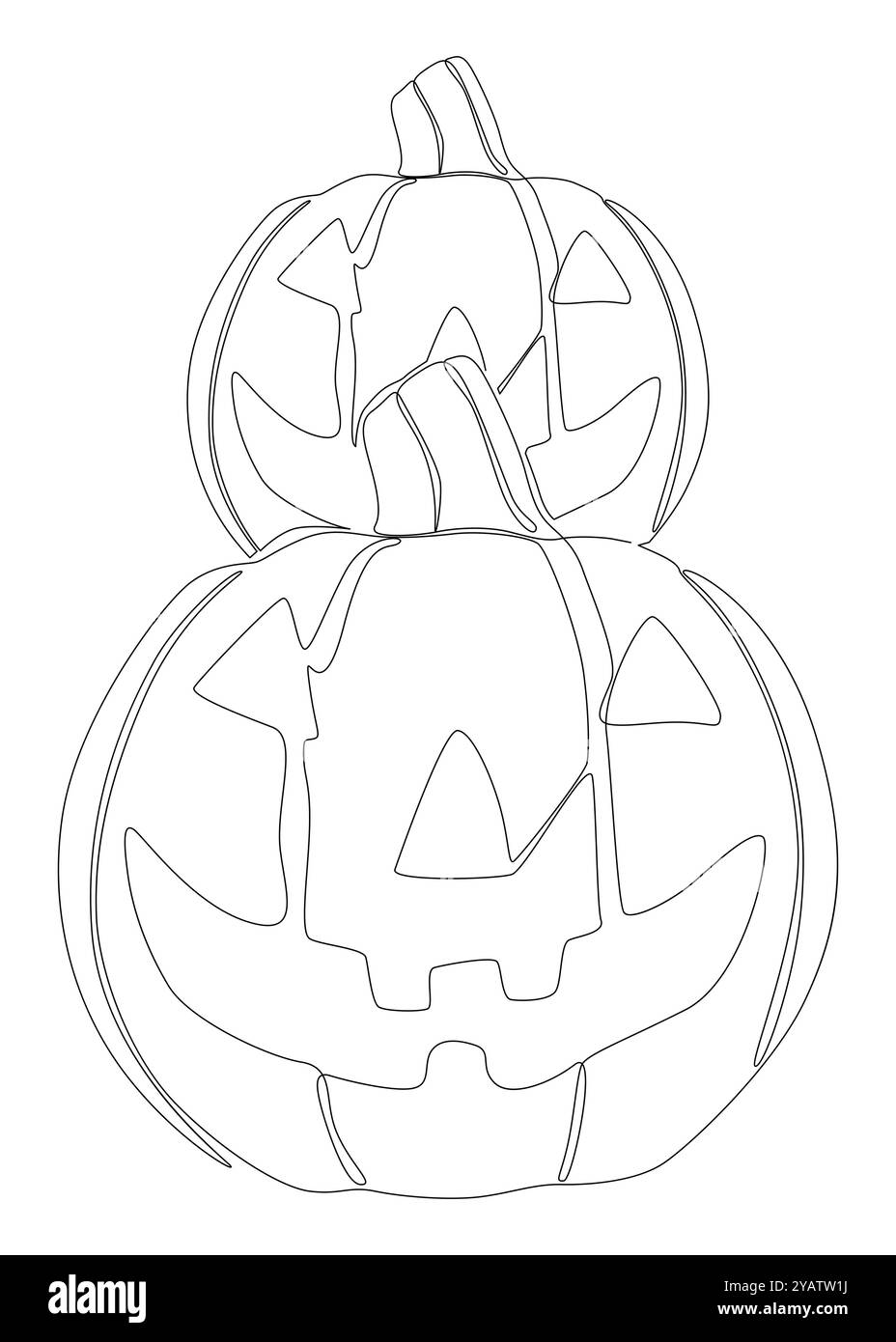 Creepy jack o lantern Stock Vector Images - Alamy