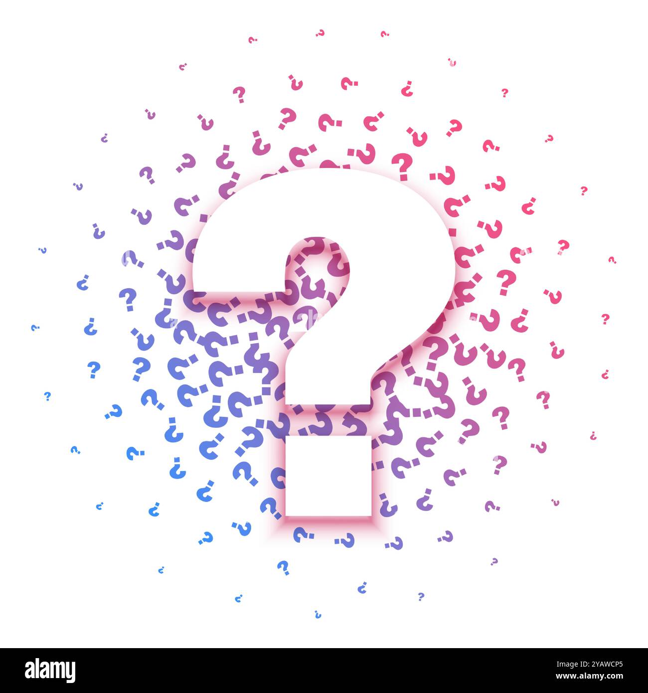 artistic question mark pattern background for who or why concept vector ...