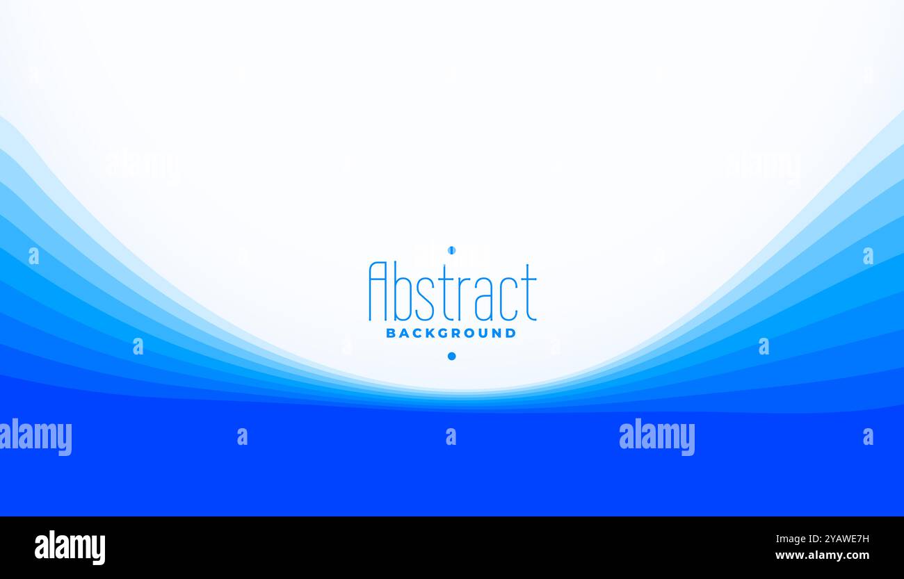 elegant and abstract blue wave template for modern business vector ...