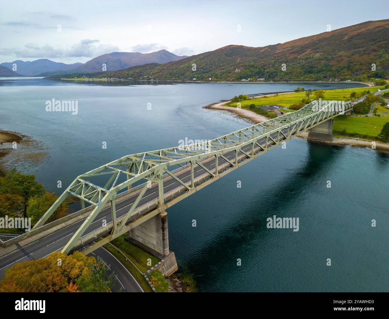Aerial view road bridge hi-res stock photography and images - Alamy