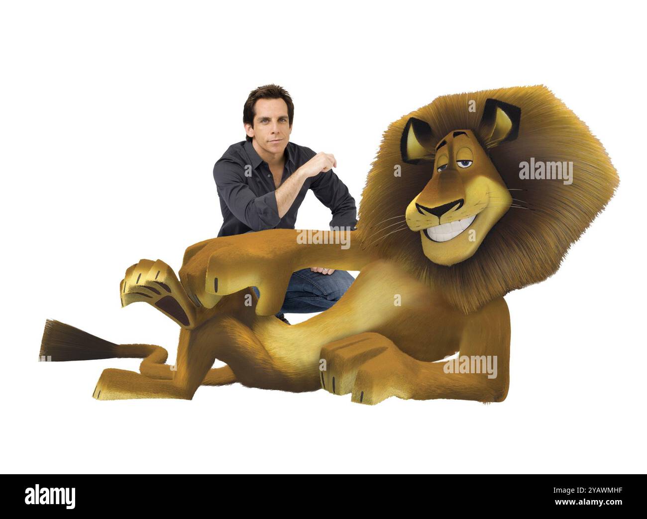 Madagascar: Escape 2 Africa Year: 2008 - USA  Directors: Eric Darnell, Tom McGrath  Ben Stiller voice of Alex  Animation Restricted to editorial use. See caption for more information about restrictions.  It is forbidden to reproduce the photograph out of context of the promotion of the film. It must be credited to the Film Company and/or the photographer assigned by or authorized by/allowed on the set by the Film Company. Restricted to Editorial Use. Photo12 does not grant publicity rights of the persons represented. credit:Photo12/7e Art/DreamWorks Animation Stock Photo