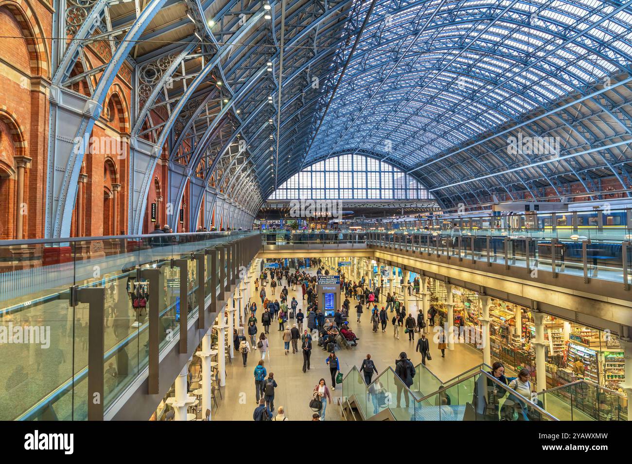 St Pancras International station in London Stock Photo