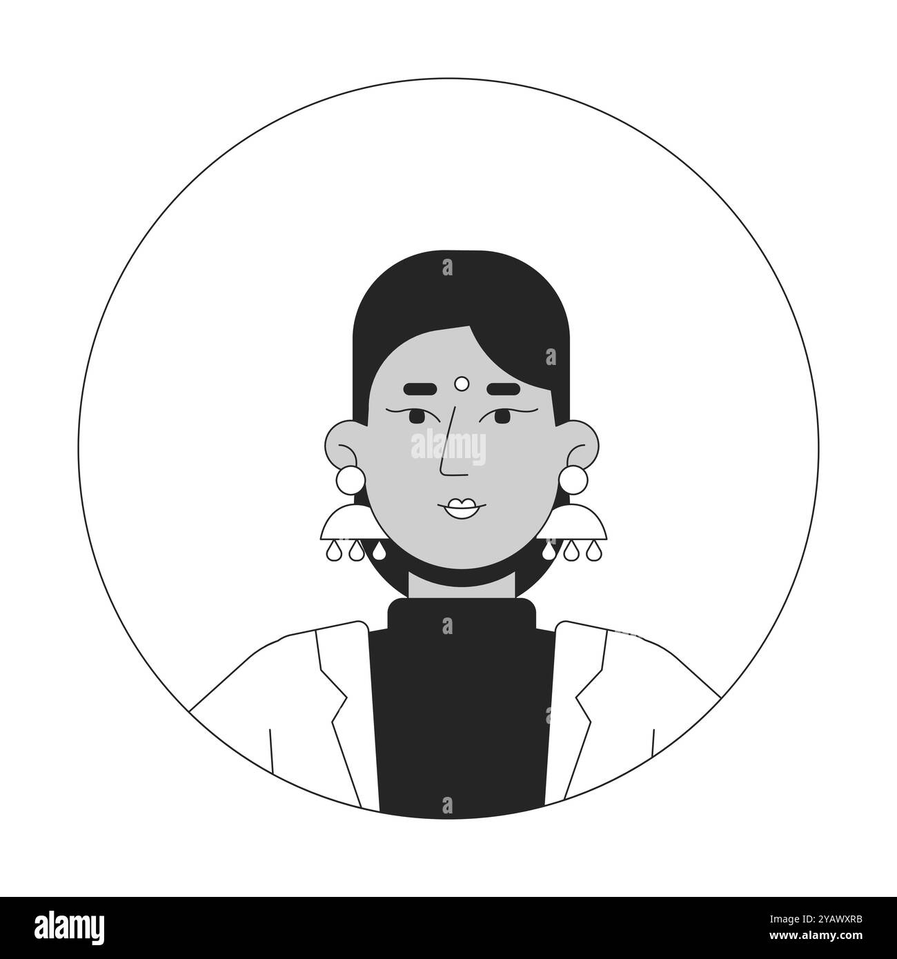 Bindi forehead Stock Vector Images - Alamy