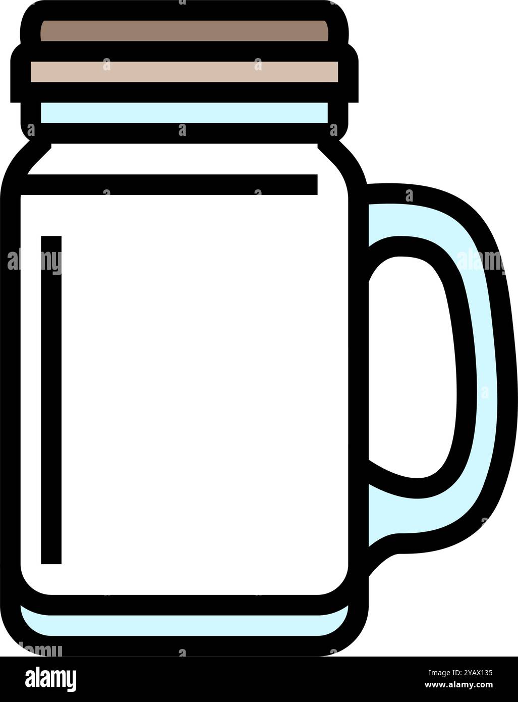 mason jar glass package color icon vector illustration Stock Vector ...