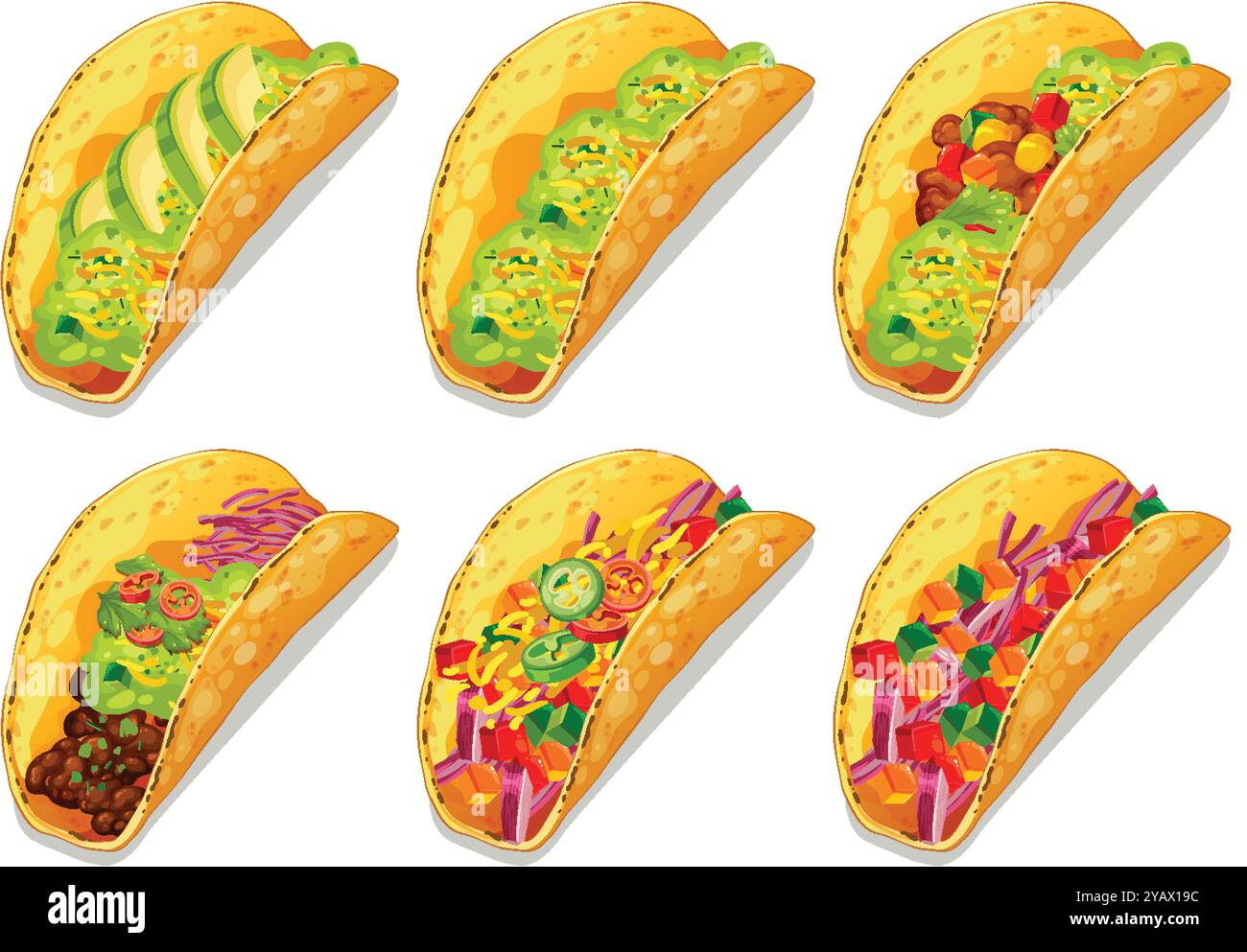 Taco Bar Cut Out Stock Images Pictures Alamy