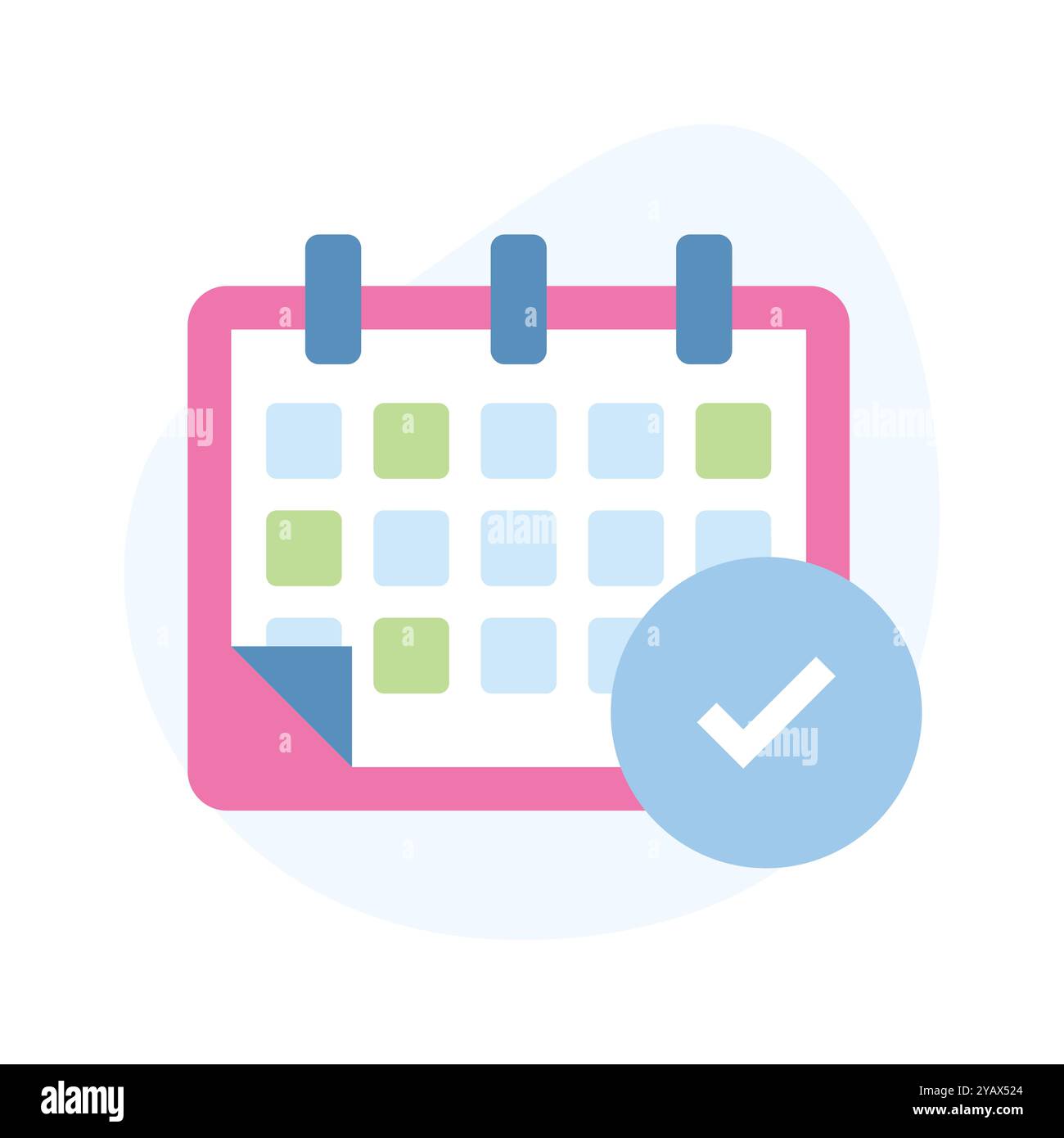 Well designed flat icon of calendar, premium quality vector Stock Vector