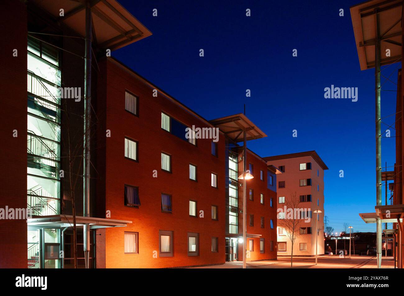 Newly Built Student accommodation at Hythe Quays, Colchester, Essex, south east England, in 2003 Stock Photo