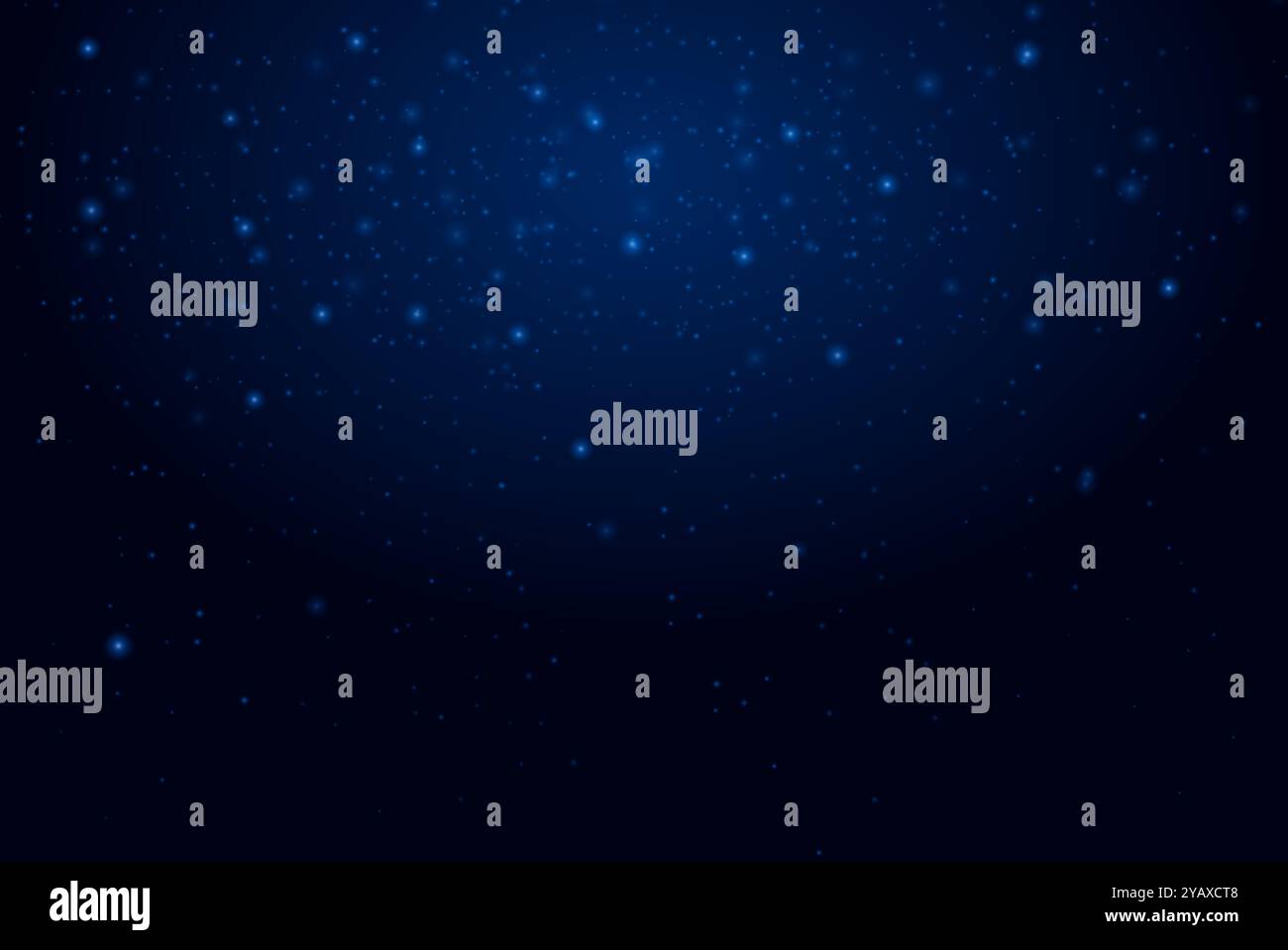 Glowing blue particles scattered across a dark background, creating a ...