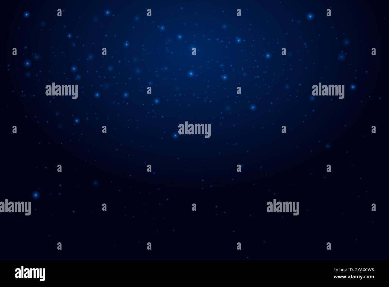 Glowing blue particles scattered across a dark background, creating a ...