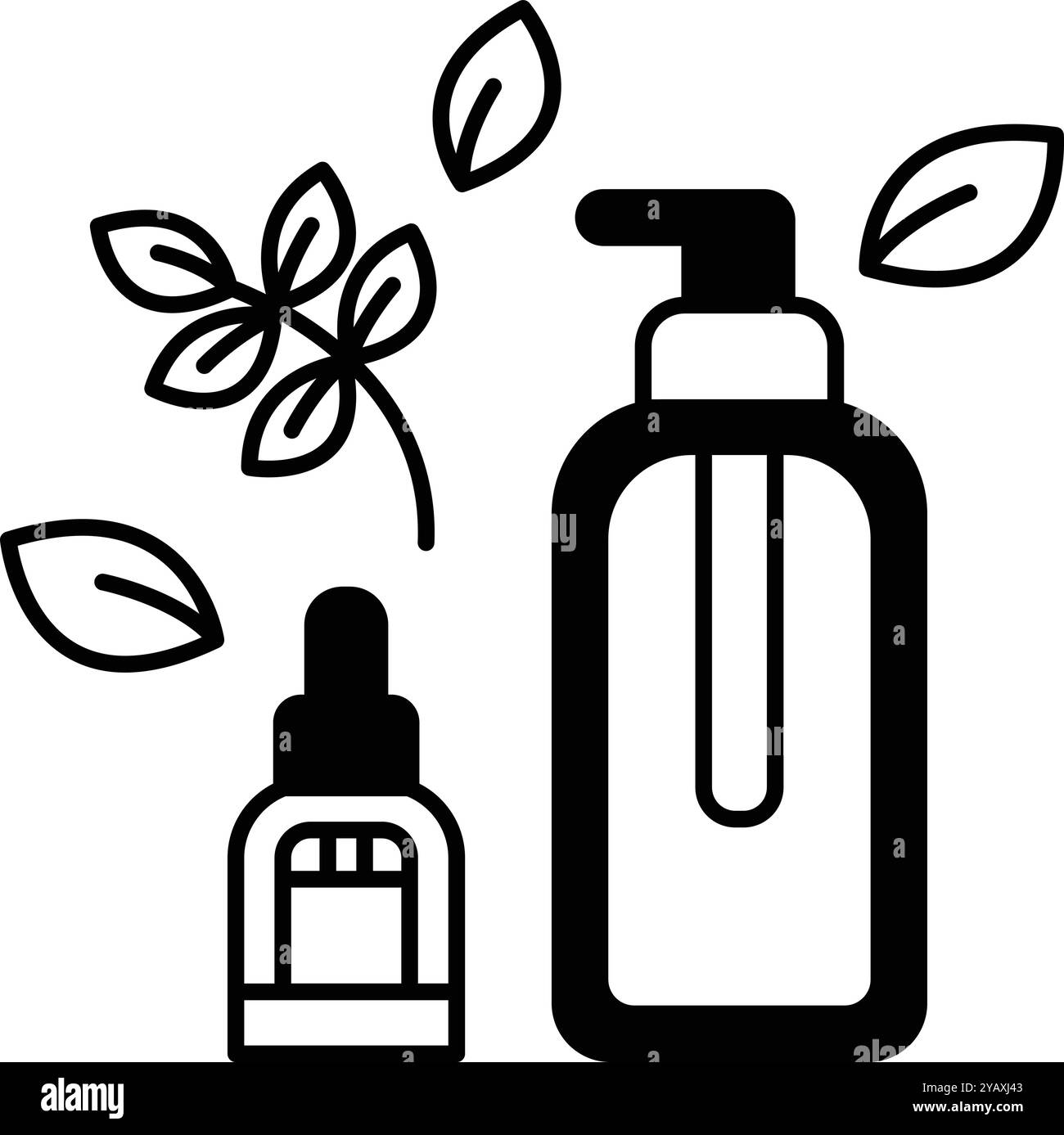 Essence blue bottle Stock Vector Images - Alamy