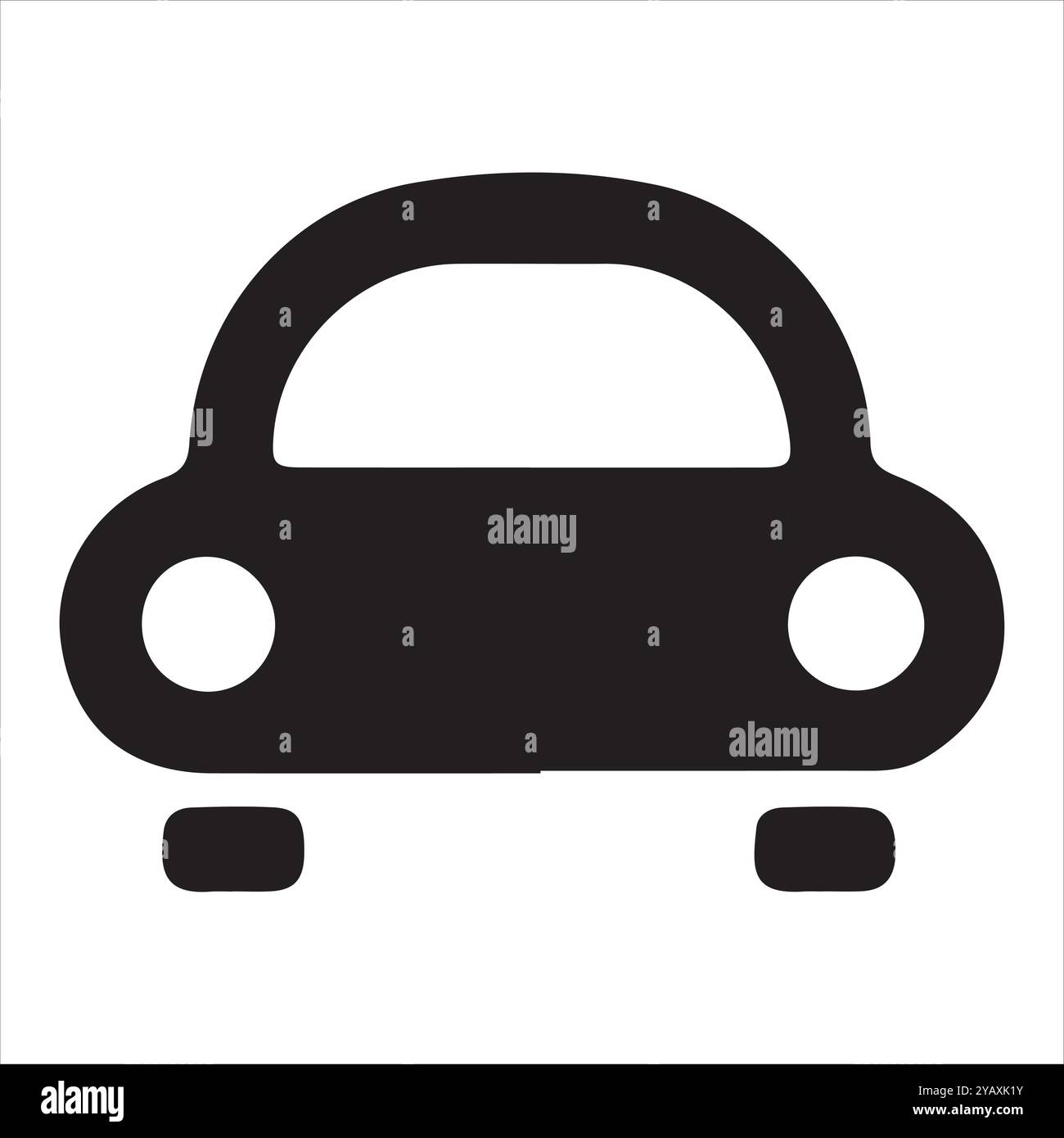Car black web flat icon vector on white background Stock Vector Image ...