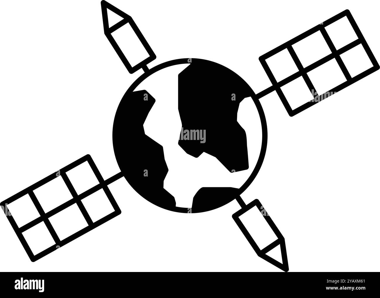 Satellite orbit around earth Cut Out Stock Images & Pictures - Alamy