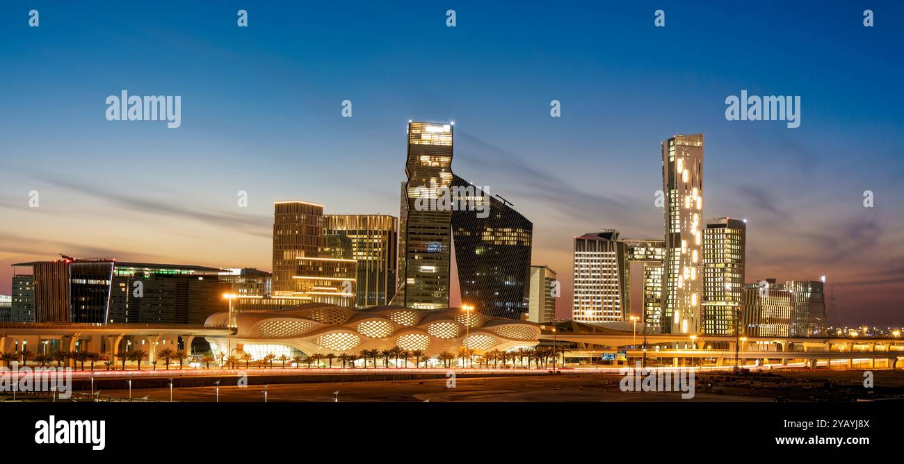 King Abdullah Financial District Riyadh. know as KAFD Stock Photo