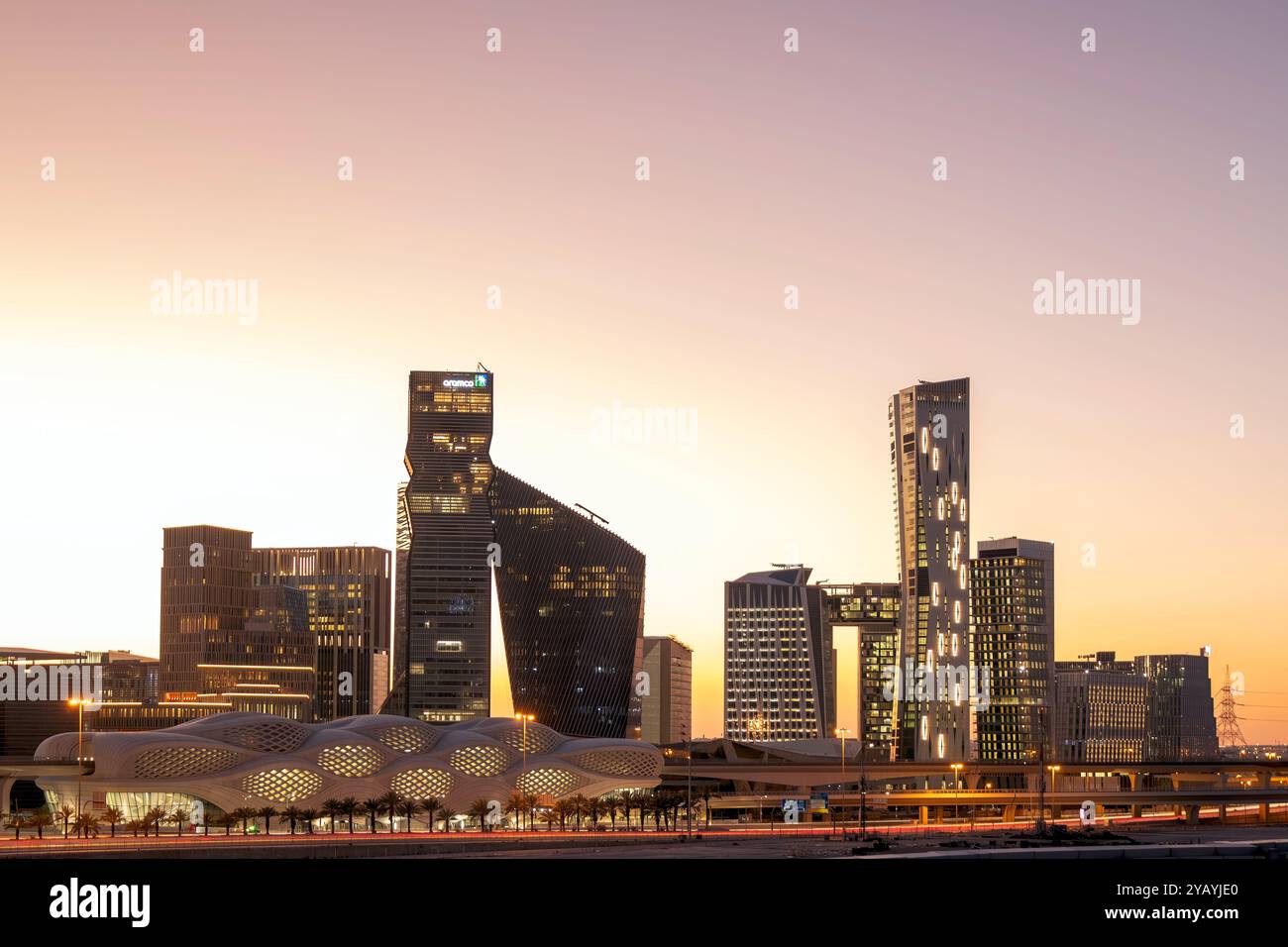 King Abdullah Financial District Riyadh. know as KAFD Stock Photo