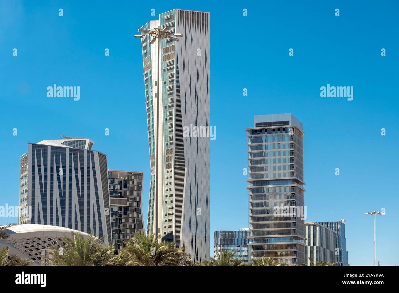 King Abdullah Financial District Riyadh. know as KAFD Stock Photo