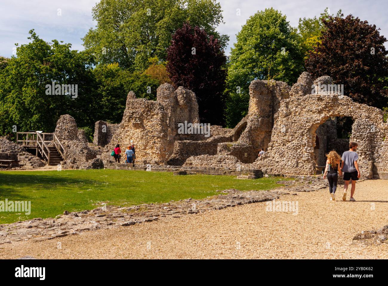 Wolvesey Castlefields Wolvesey ruins hi-res stock photography and images - Alamy