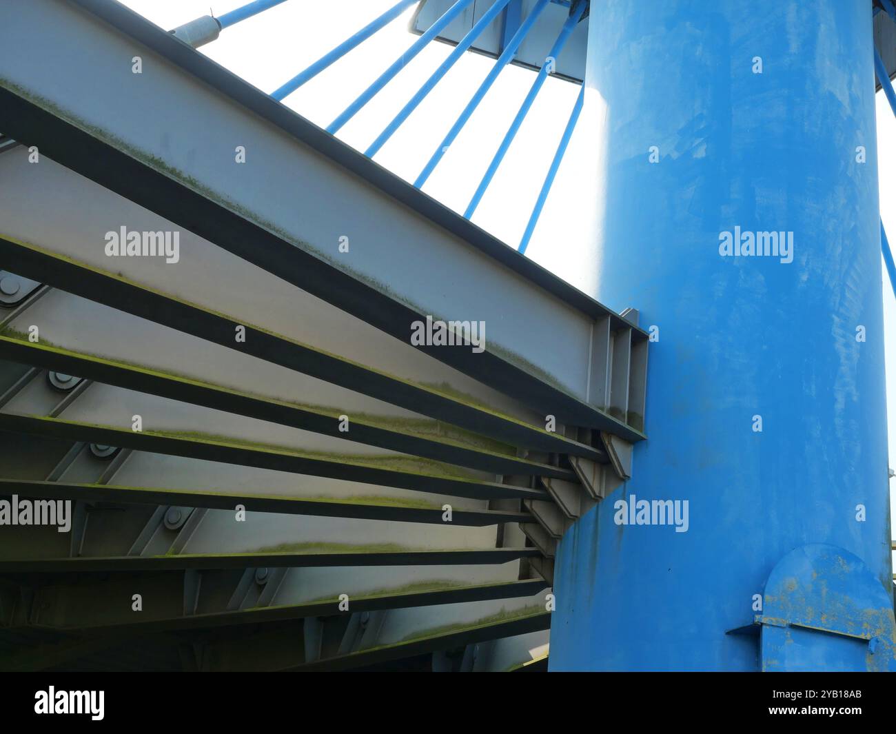 Beneath the bridge of an abandoned ferry terminal in Sassnitz, a world ...