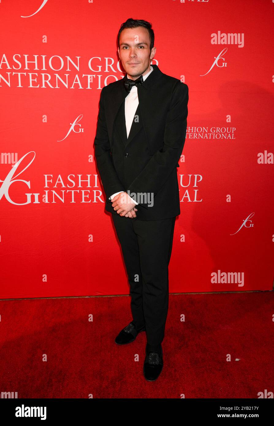 New York, United States. 16th Oct, 2024. Nolan Meader during The 2024 FGI Gala, 40th Anniversary of Fashion Group International, held at the Rainbow Room in New York City, New York, USA, Tuesday October 15, 2024. Credit: Jennifer Graylock/Alamy Live News Stock Photo