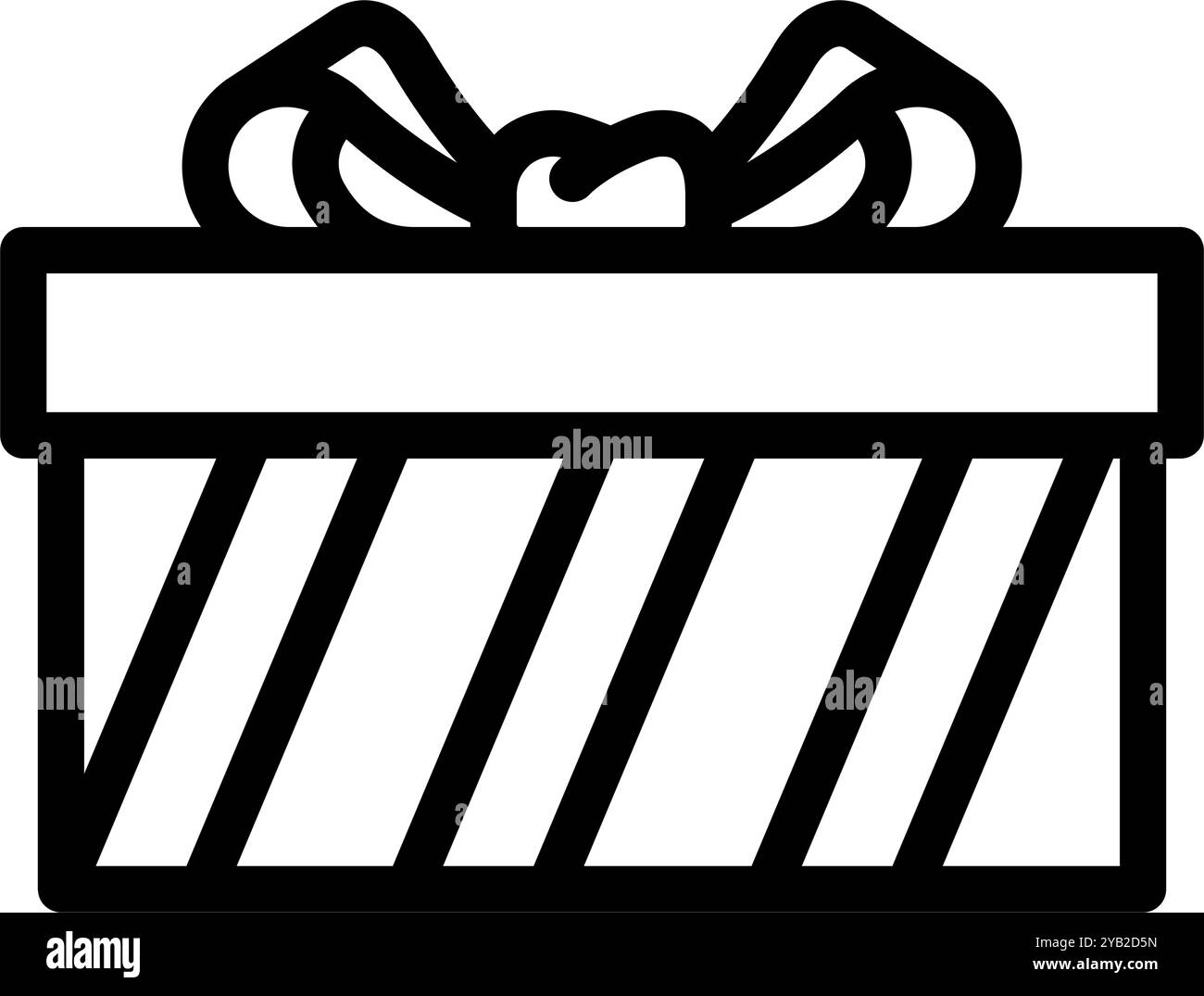 gift box cardboard packaging line icon vector illustration Stock Vector ...