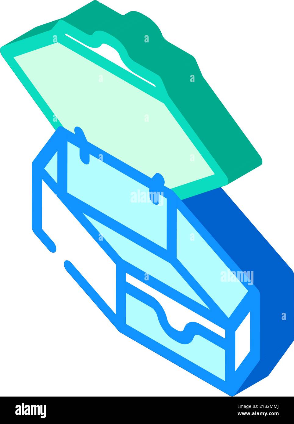 custom shaped box cardboard packaging isometric icon vector ...