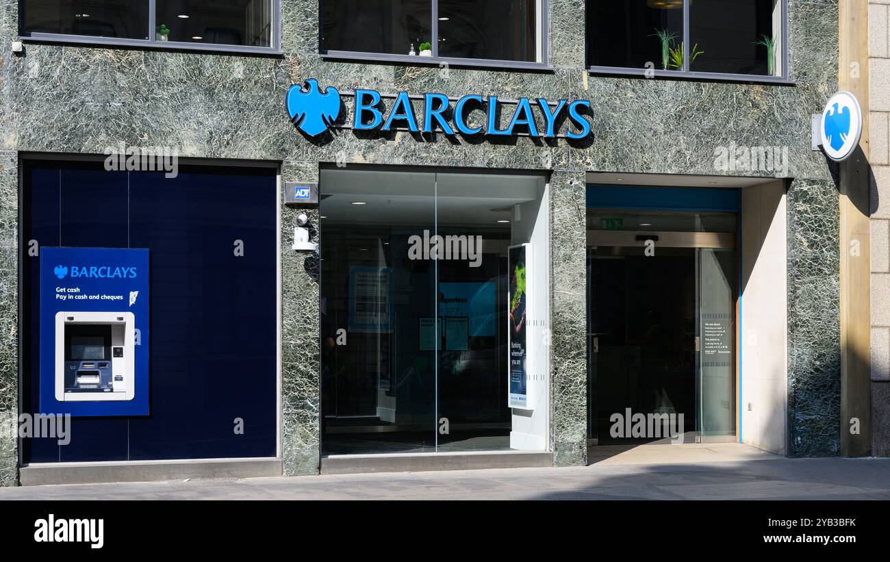 Barclays bank blue eagle sign hi-res stock photography and images - Alamy