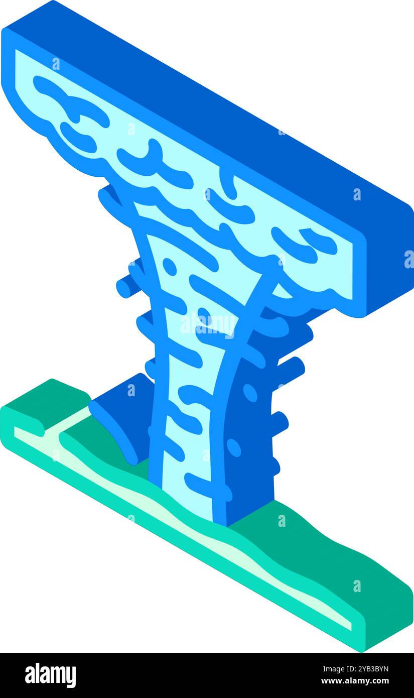 storm cloud spiral hurricane disaster isometric icon vector ...