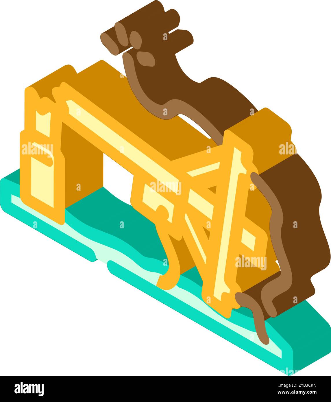 power outage hurricane disaster isometric icon vector illustration ...
