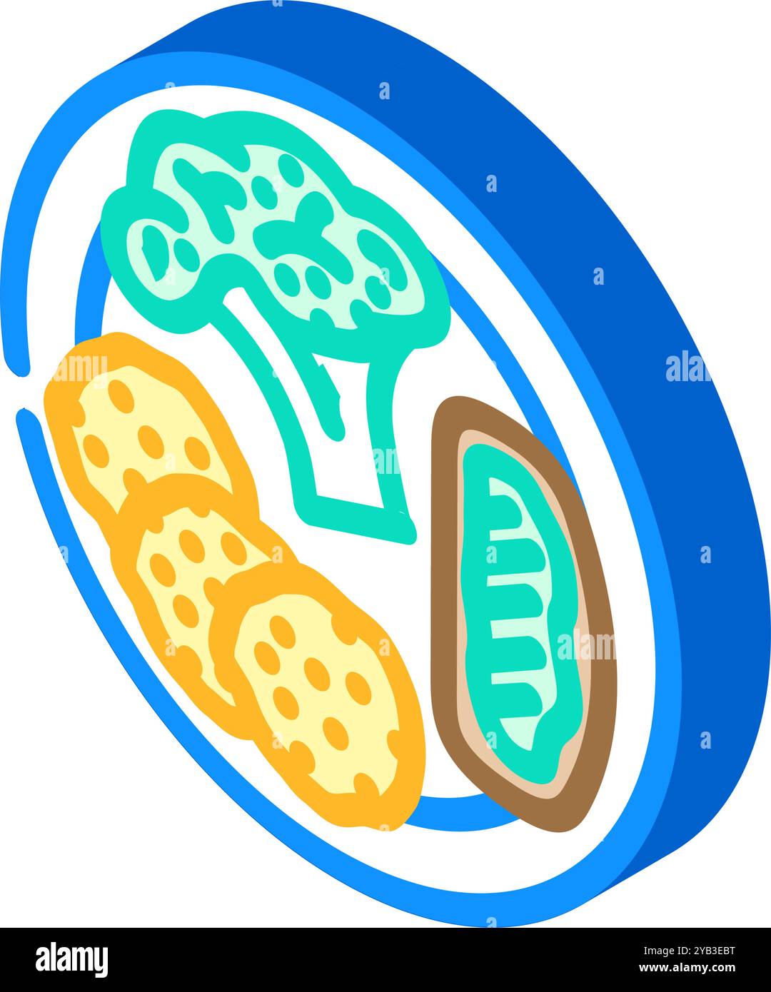 food vegan isometric icon vector illustration Stock Vector Image & Art ...