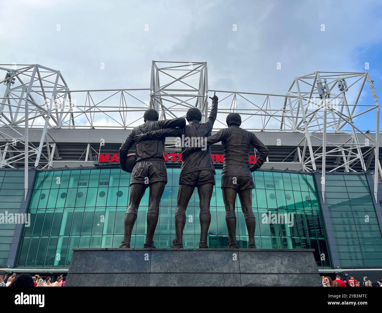 Old Trafford Football Stadium Manchester - Smartphone Captured Stock Image