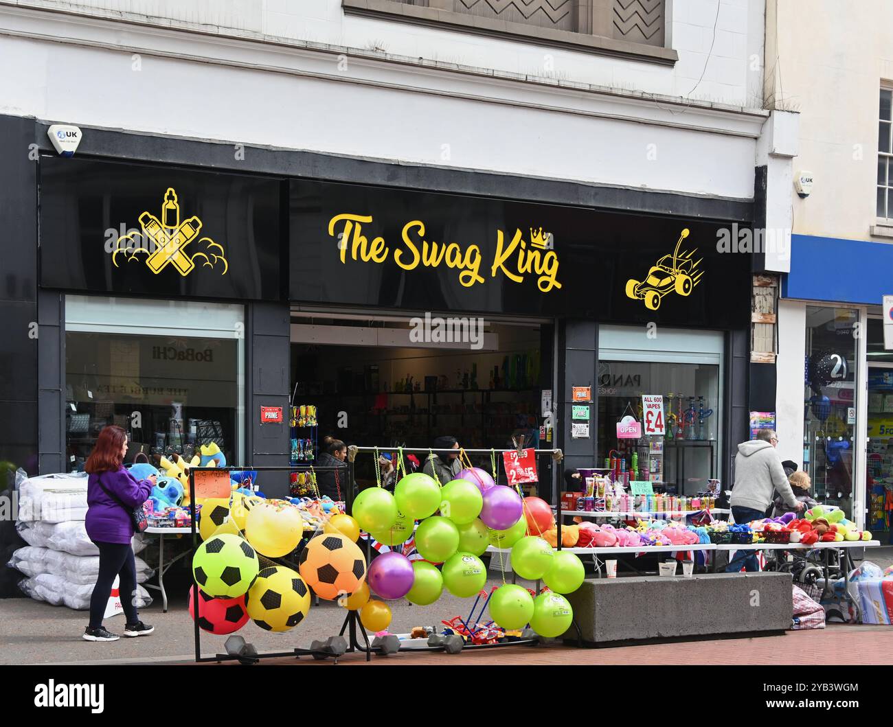 Shop front, The Swag King. Park Street, Walsall, West Midlands, England, United Kingdom, Europe. Stock Photo