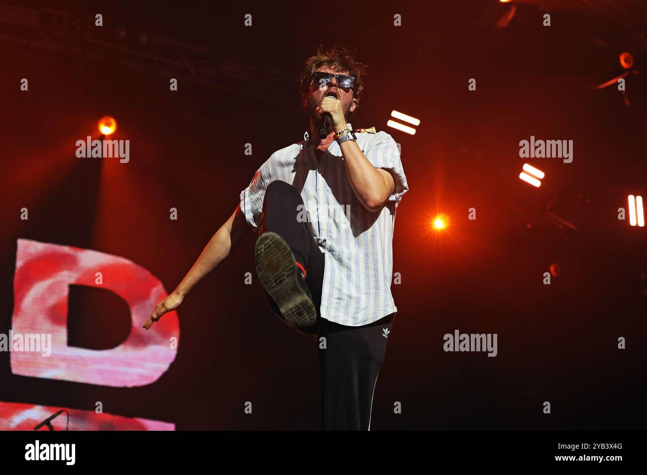 British band Yard Act performs at Sziget Festival on 12 August 2024 Stock Photo