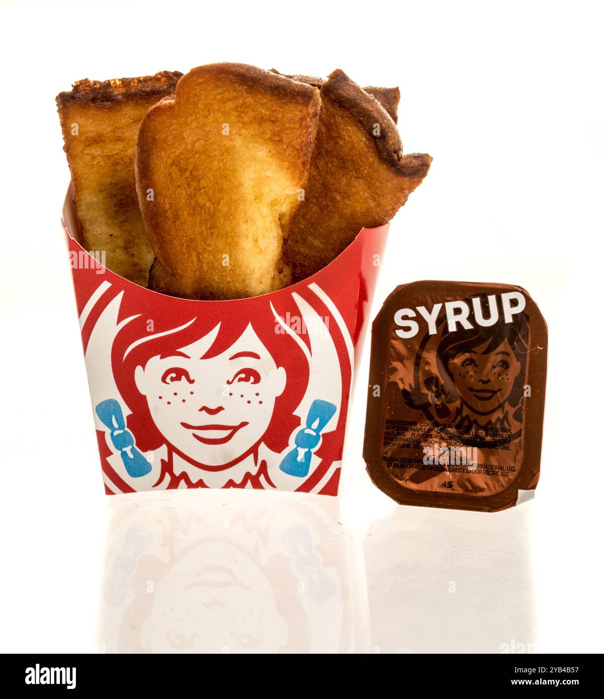 Winneconne, WI - 15 October 2024: A package of Wendys homestyle French ...