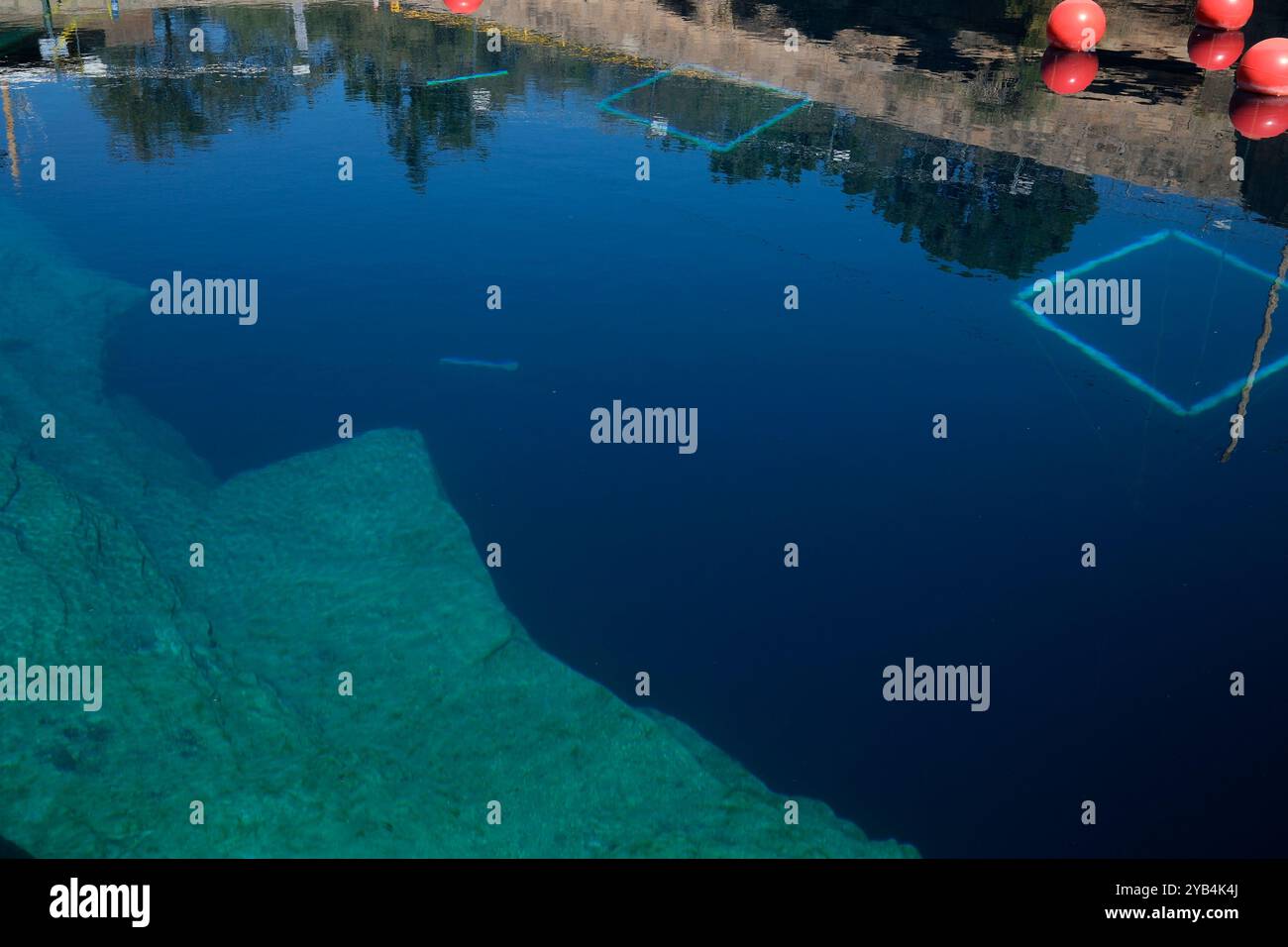The Blue Hole of Santa Rosa, New Mexico Stock Photo
