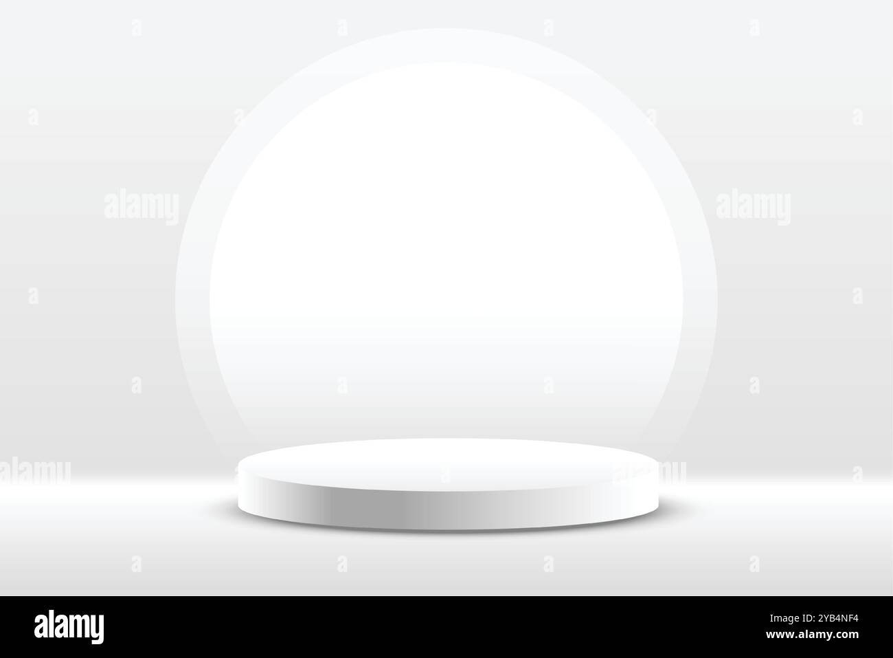 white studio background with 3d podium for product display Stock Vector ...