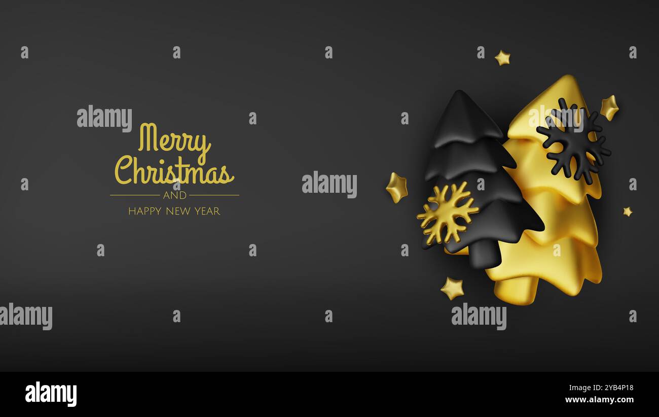 Happy New Year and Merry Christmas. Christmas holiday background with ...