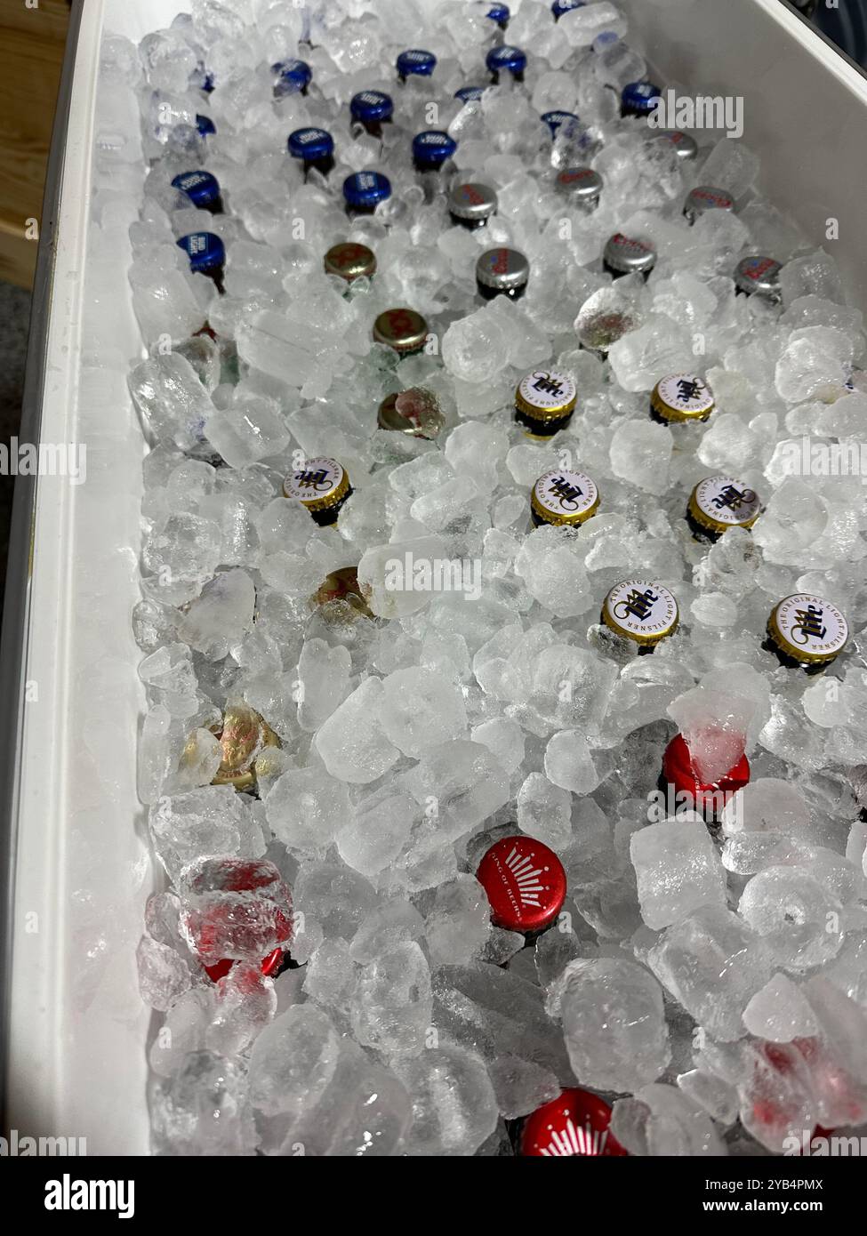 Iced down beer - Smartphone Captured Stock Image