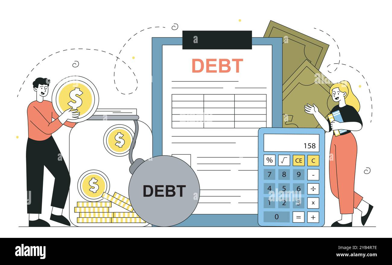 Credit dispute Stock Vector Images - Alamy