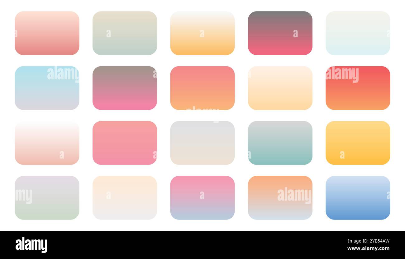 soft colorful gradients big set Stock Vector Image & Art - Alamy