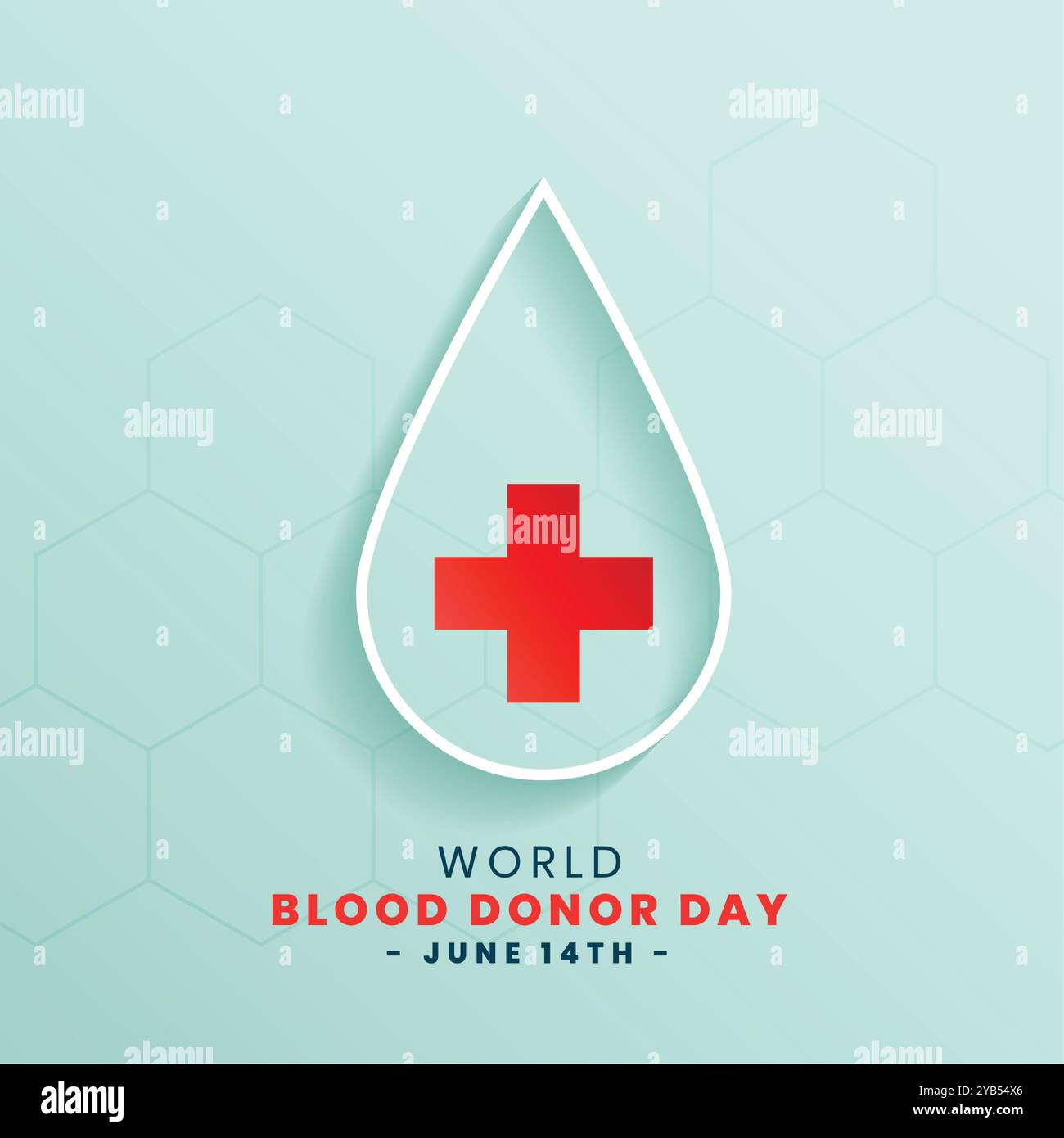 healthcare world blood donor day concept poster design Stock Vector ...