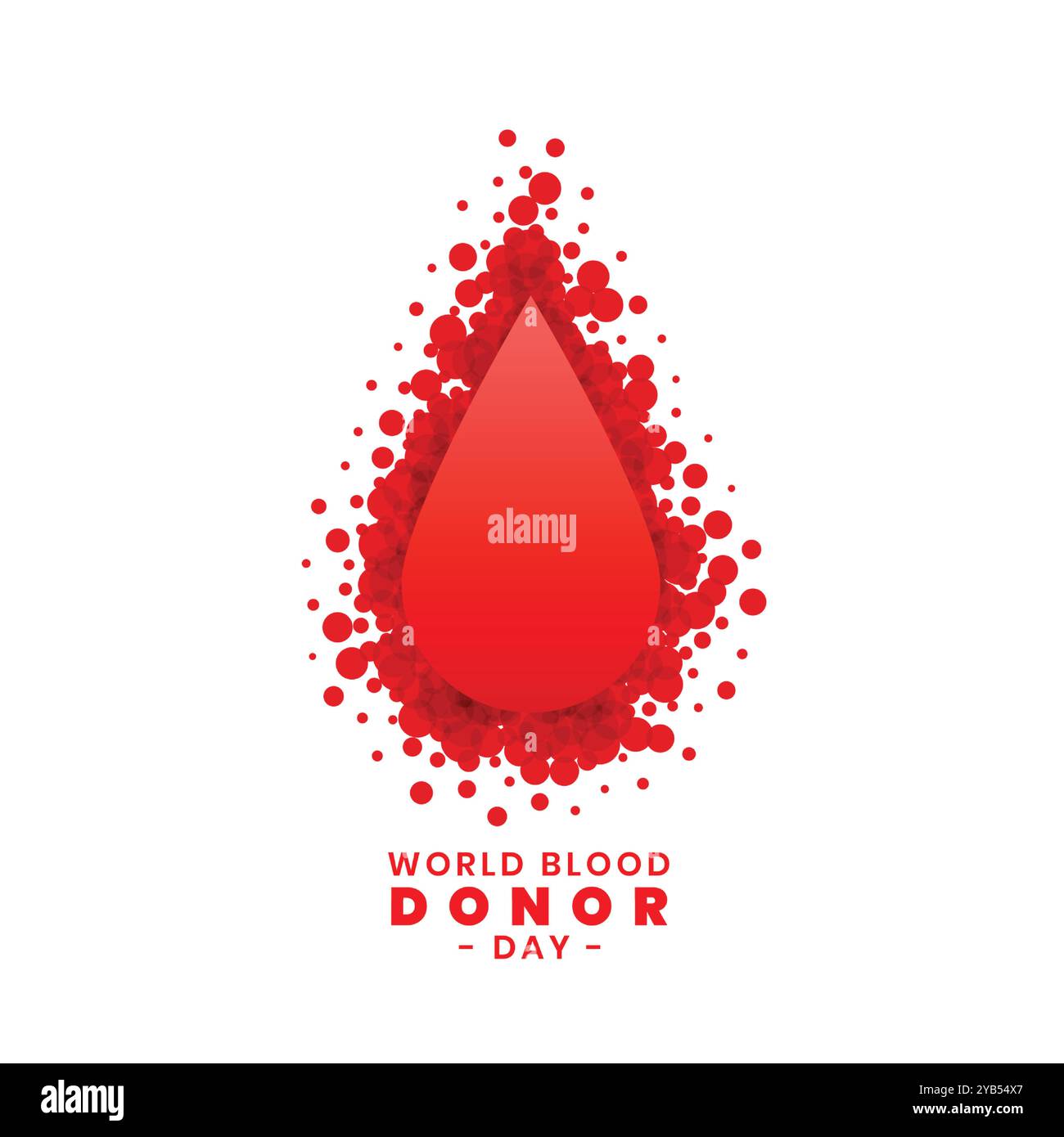 international blood donor day concept poster design Stock Vector Image ...