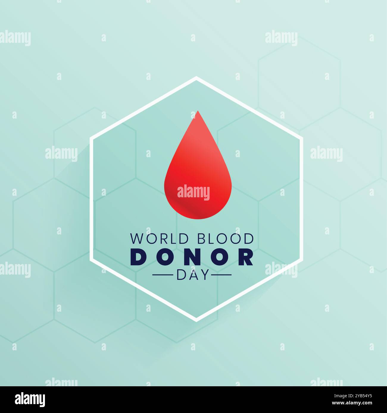 elegant world blood donor day poster design Stock Vector Image & Art ...