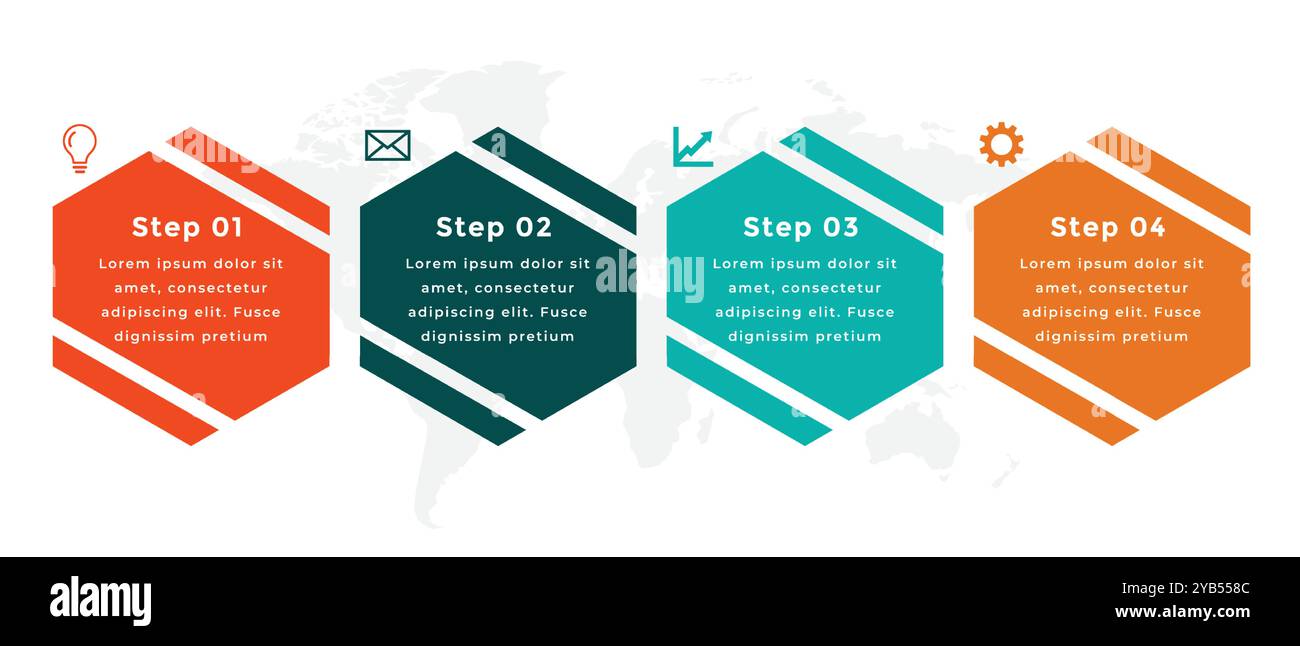 four steps modern infographic template design Stock Vector Image & Art ...