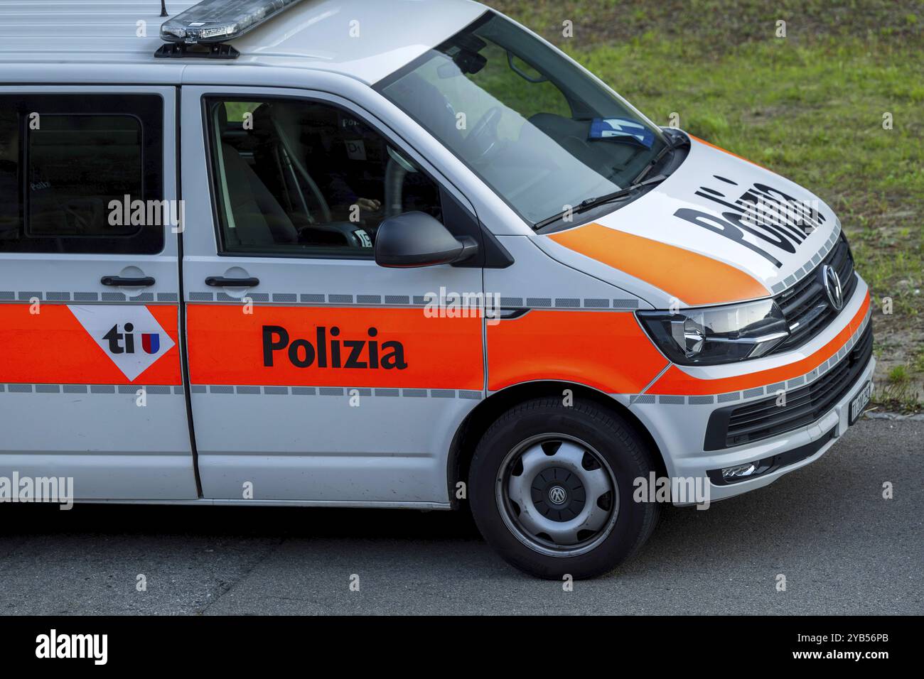 Police car, Polizia cantonal police Ticino Stock Photo