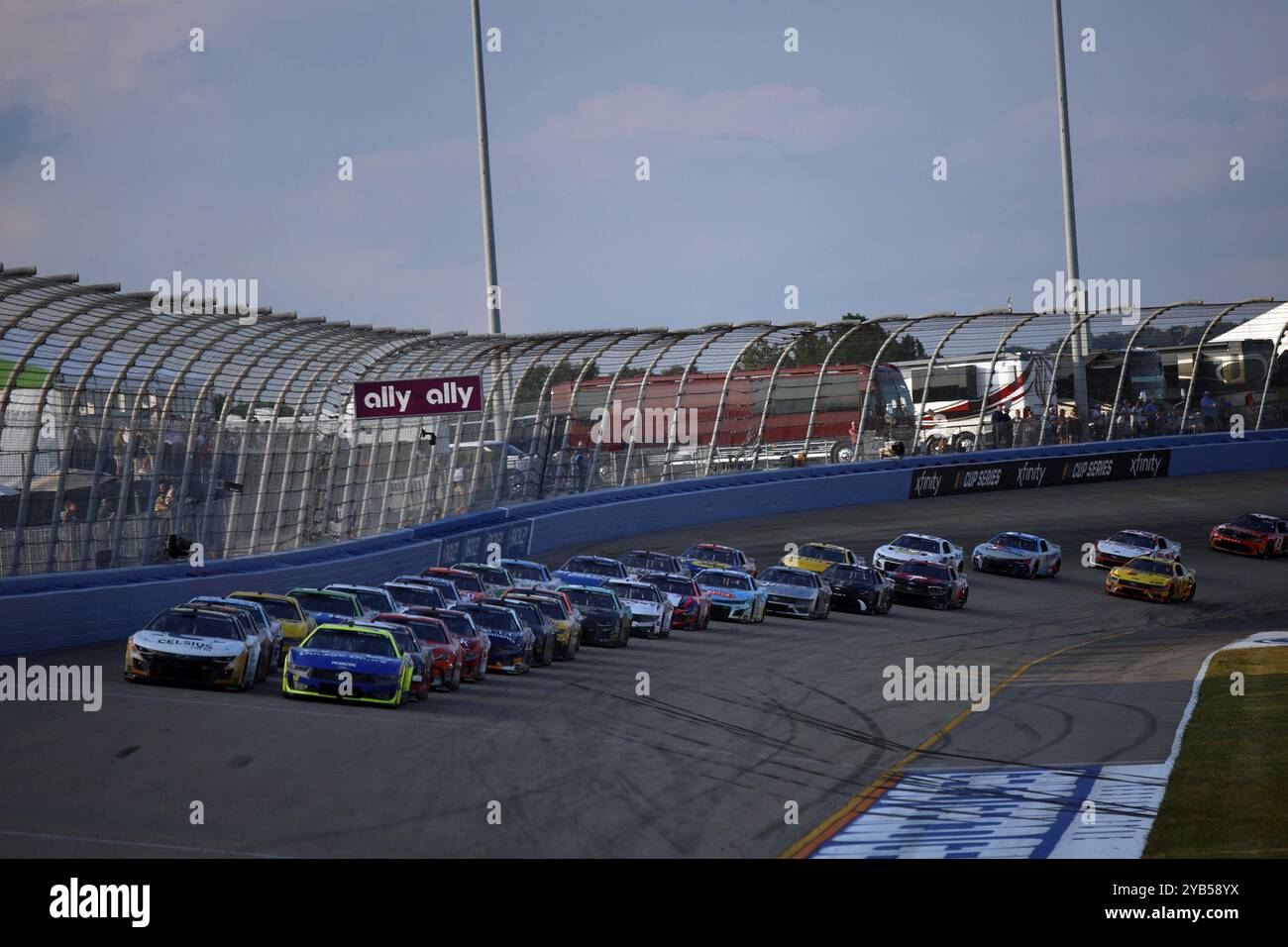 AJ Allmendinger races for the Ally 400 in Lebanon, TN, USA, North America Stock Photo