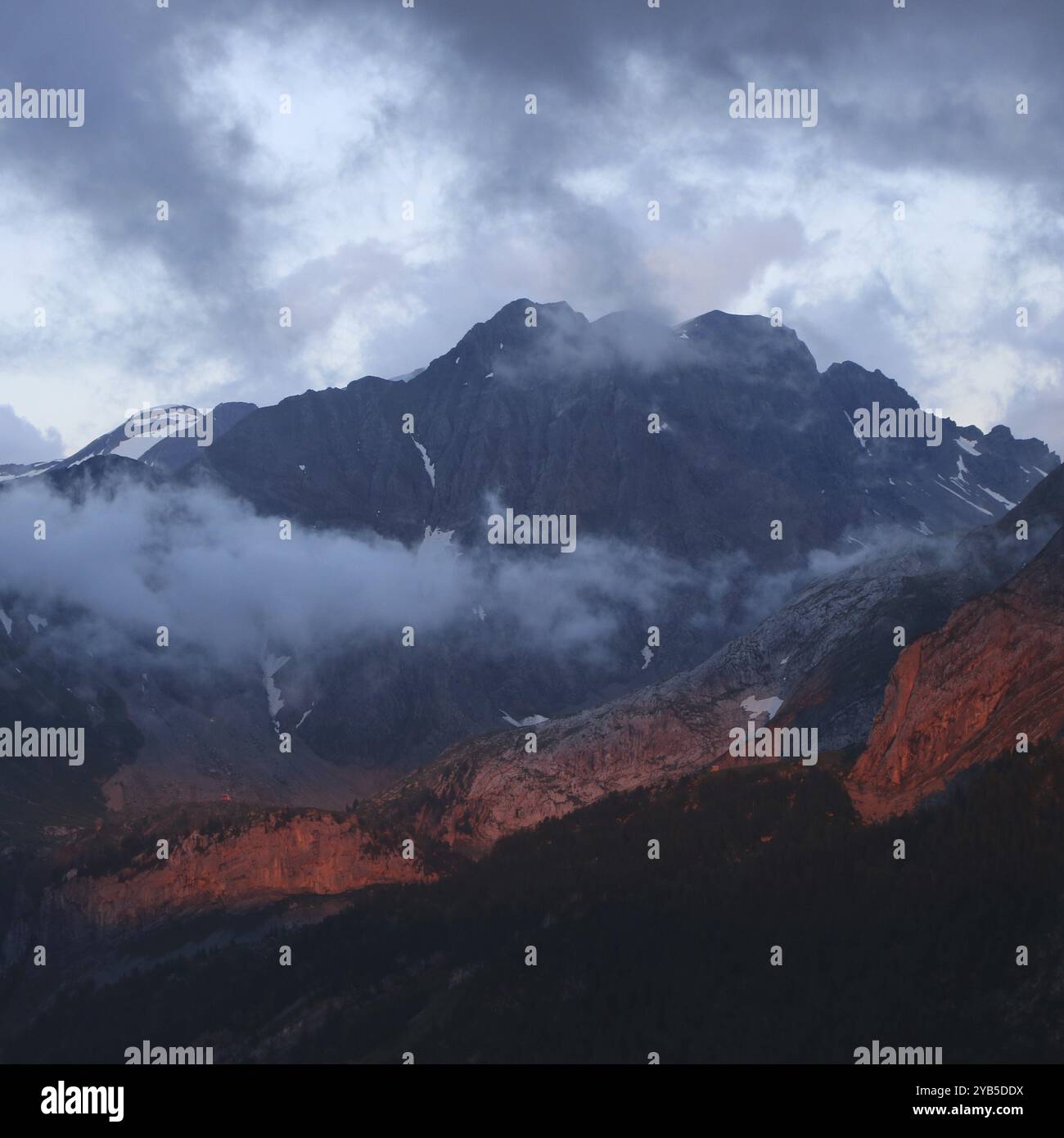 Arpelistock on a cloudy summer evening Stock Photo